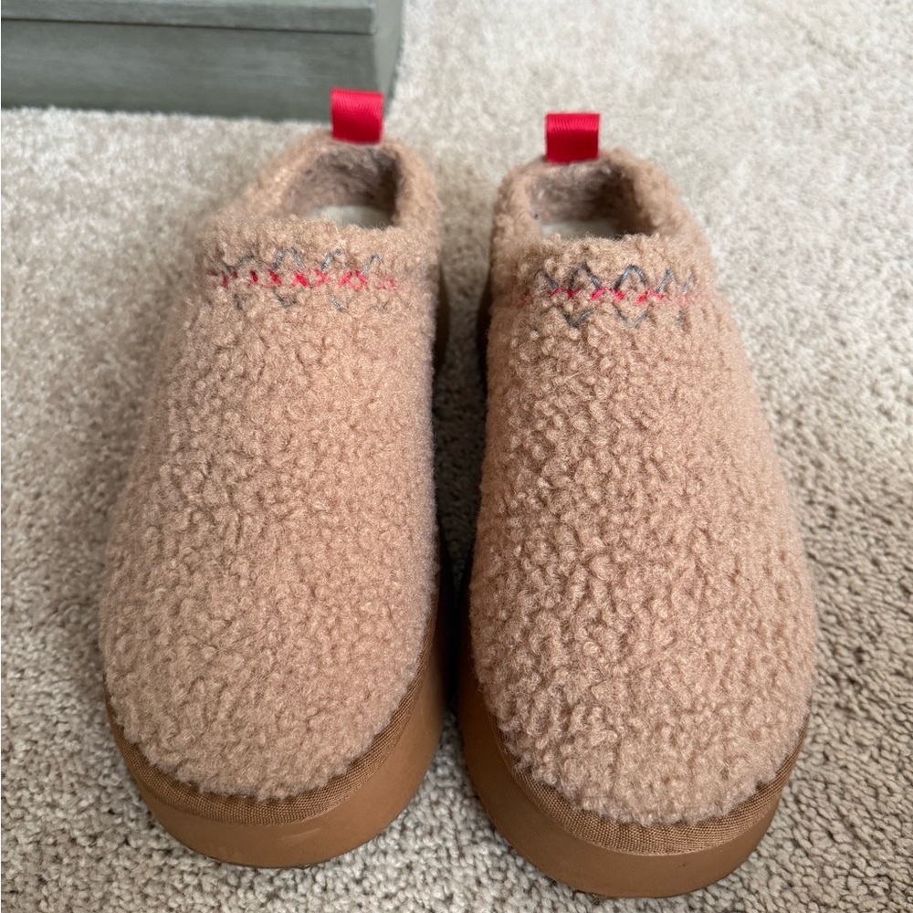 Cozy Tan Fleece Shoes
